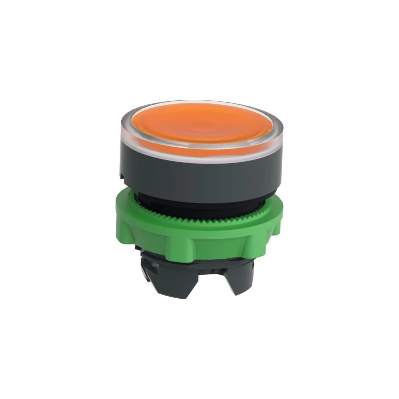 Schneider Electric Harmony XB5 Series Orange Momentary Push Button Head, 22 mm Cutout, IP69K, IP67, IP66 ZB5AW353