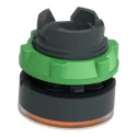 Schneider Electric Harmony XB5 Series Orange Momentary Push Button Head, 22 mm Cutout, IP69K, IP67, IP66 ZB5AW353
