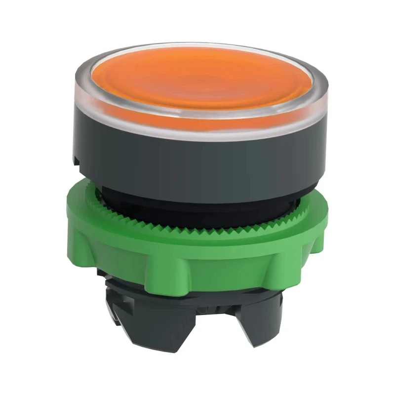 Schneider Electric Harmony XB5 Series Orange Momentary Push Button Head, 22 mm Cutout, IP69K, IP67, IP66 ZB5AW353