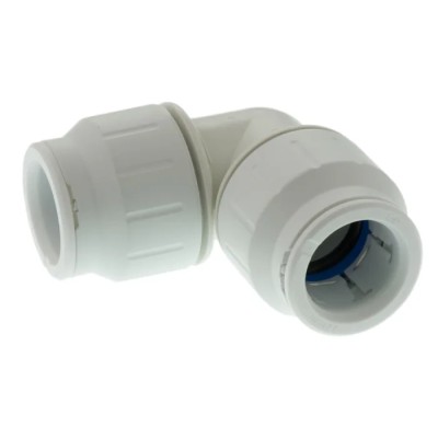 John Guest Plastic Pipe Fitting 90° Elbow Acetal Material Maximum Operating Pressure 12 bar PEM0322W