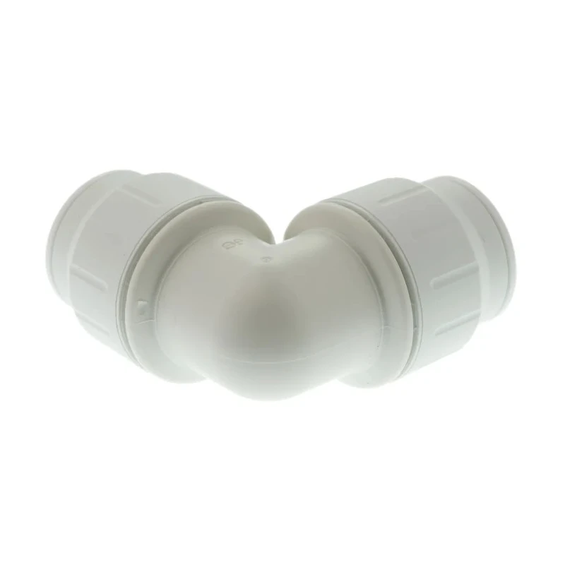 John Guest Plastic Pipe Fitting 90° Elbow Acetal Material Maximum Operating Pressure 12 bar PEM0322W