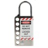 RS PRO Chrome 6-Lock Lockout Hasp Stainless Steel Sheet with 8.25 mm Shackle Diameter 862-5155
