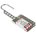 RS PRO Chrome 6-Lock Lockout Hasp Stainless Steel Sheet with 8.25 mm Shackle Diameter 862-5155