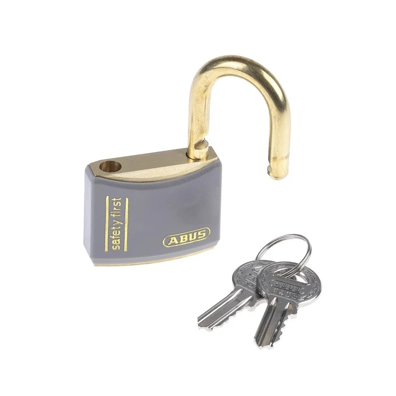 ABUS Keyed Brass Weatherproof Safety Padlock, 6.5 mm Shackle Diameter, 40mm Body Width XR0084T40KA5