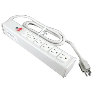 Wiremold 4.6 m 6 Socket NEMA 5-15R Surge Protected Extension Lead Kit 120V 15A 836-1580
