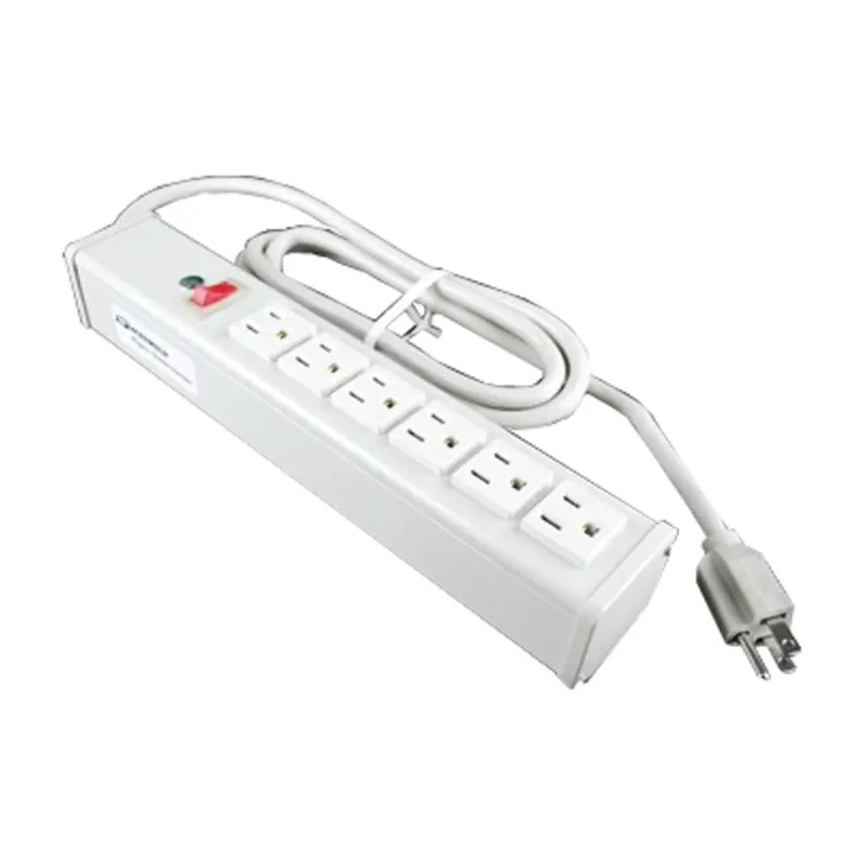 Wiremold 4.6 m 6 Socket NEMA 5-15R Surge Protected Extension Lead Kit 120V 15A 836-1580