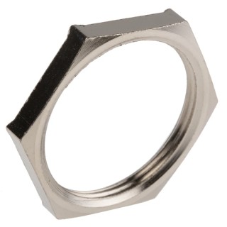 Lapp Silver Nickel Plated Brass Cable Gland Locknut M32 Thread 52103340