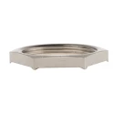 Lapp Silver Nickel Plated Brass Cable Gland Locknut M32 Thread 52103340