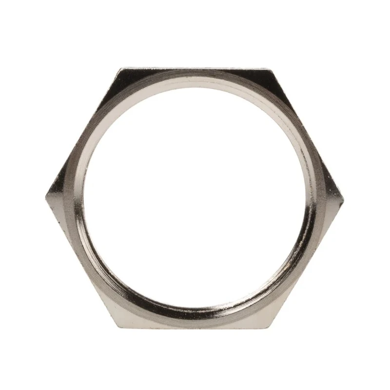 Lapp Silver Nickel Plated Brass Cable Gland Locknut M32 Thread 52103340