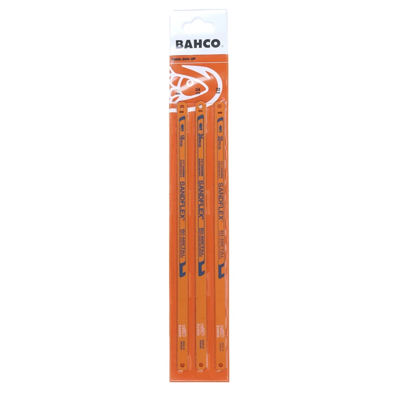 Bahco 300 mm Bi-Metal Multi Material Hacksaw Blade, 18 TPI 3906-300-3P