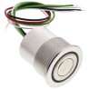 Schurter MCS 30 Series Illuminated Momentary Panel Push Button Switch 22.2 mm Cutout, SPST, Red and Green LED, IP40 1241.6403