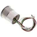 Schurter MCS 30 Series Illuminated Momentary Panel Push Button Switch 22.2 mm Cutout, SPST, Red and Green LED, IP40 1241.6403
