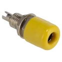 Schutzinger Yellow Female Banana Socket 4 mm Connector Screw Termination 60V 32A Nickel Plating IBU401 YELLOW