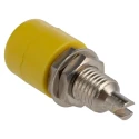 Schutzinger Yellow Female Banana Socket 4 mm Connector Screw Termination 60V 32A Nickel Plating IBU401 YELLOW