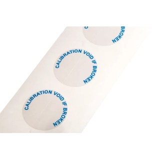 RS PRO Pre-Printed Adhesive Label Calibration Void If Broken 19mm Diameter 90 Per Pack 445-3789