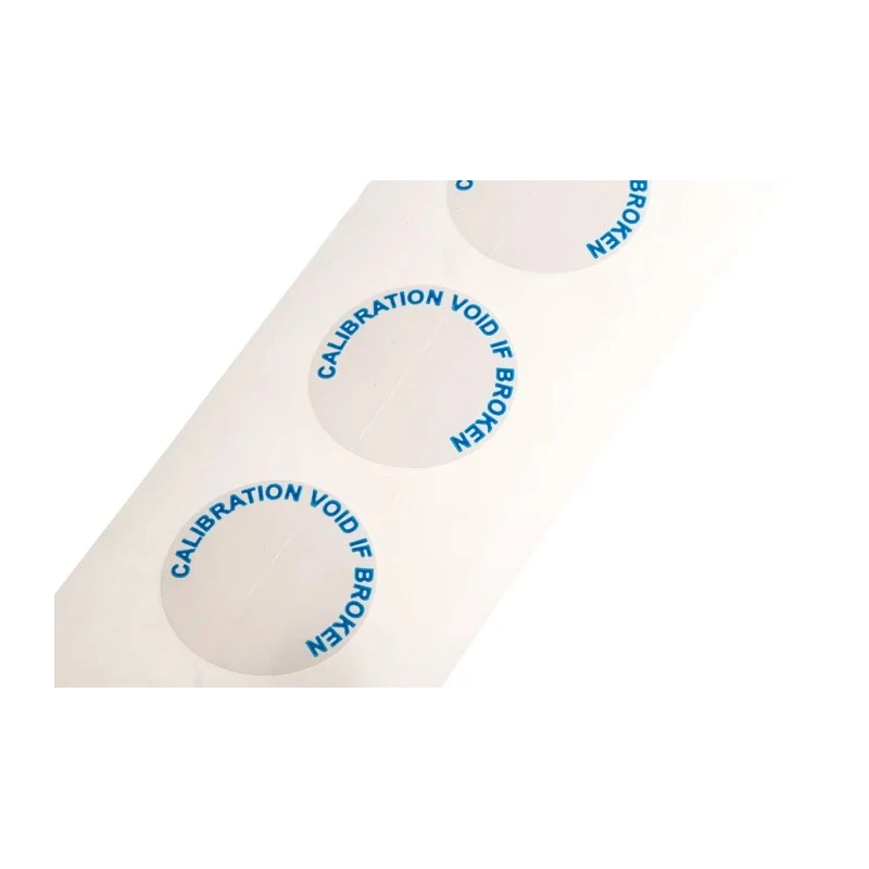 RS PRO Pre-Printed Adhesive Label Calibration Void If Broken 19mm Diameter 90 Per Pack 445-3789