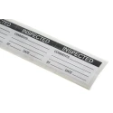RS PRO Pre-Printed Adhesive Label Inspected By, Self-Adhesive Vinyl, 70mm x 38mm, Pack of 30 445-4007