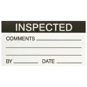 RS PRO Pre-Printed Adhesive Label Inspected By, Self-Adhesive Vinyl, 70mm x 38mm, Pack of 30 445-4007
