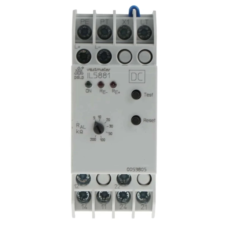 Dold Monitoring Relay Undervoltage Monitoring DPDT DIN Rail 24 to 60 V dc, 220-415 V ac IL5881.12/100 DC12-280V 5-200kOHM