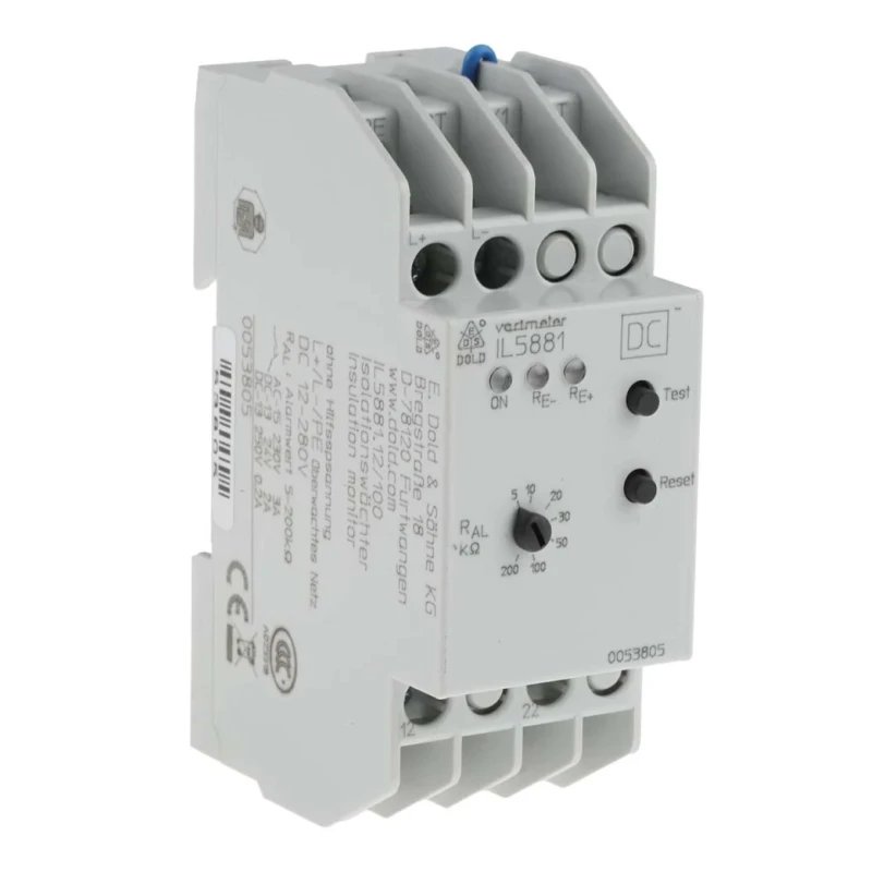 Dold Monitoring Relay Undervoltage Monitoring DPDT DIN Rail 24 to 60 V dc, 220-415 V ac IL5881.12/100 DC12-280V 5-200kOHM