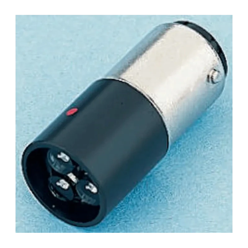 Marl White Indicator Lamp Single Chip 130V DC 5mA Ba15D Base 16mm Diameter 14000mcd 245-997-87-50