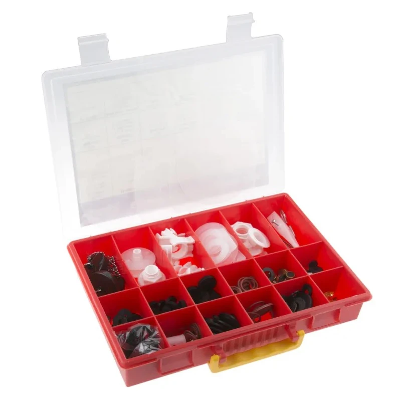 RS PRO Washer & Seal Kit in Moulded Box with 18 Compartments United Kingdom 445-3379