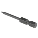 Wera Screwdriver Bit T5, 1/4 in Tip, Hex Drive, 50mm Overall Length 05135205001