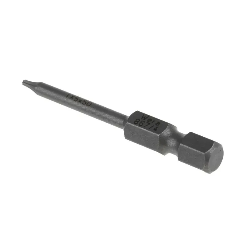 Wera Screwdriver Bit T5, 1/4 in Tip, Hex Drive, 50mm Overall Length 05135205001