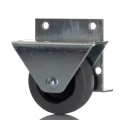 RS PRO Fixed Castor Wheel 50 mm Diameter, 20 kg Load Capacity, Rubber Wheel, 304 Stainless Steel Frame 446-2058