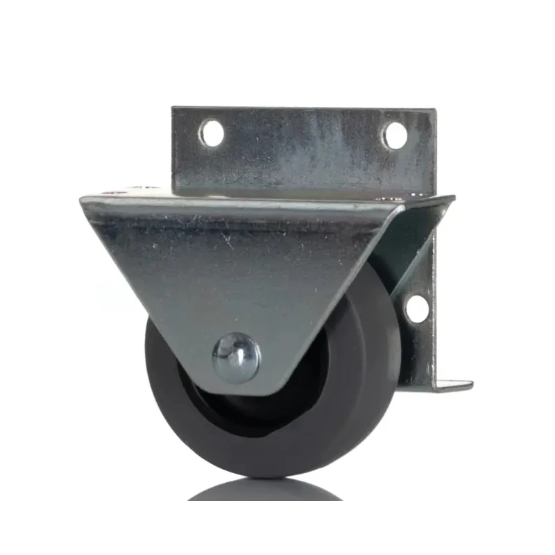 RS PRO Fixed Castor Wheel 50 mm Diameter, 20 kg Load Capacity, Rubber Wheel, 304 Stainless Steel Frame 446-2058