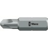 Wera Tri-Wing Screwdriver Bit, 0.25 mm Tip, TW0 Size, Hex Drive, Stainless Steel Chrome Plated 05073980001