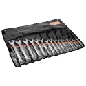 Bahco 17-Piece Flat Combination Spanner Set 8 To 32 mm Alloy Steel Chrome Finish 111M/17TL