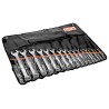 Bahco 17-Piece Flat Combination Spanner Set 8 To 32 mm Alloy Steel Chrome Finish 111M/17TL