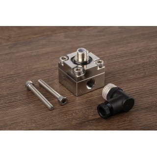 RS PRO Oval Gear Flow Meter 0.01L/min to 4L/min, 1/4 in BSP Connection, Stainless Steel Body, Viton O-ring, IP67 447-4449