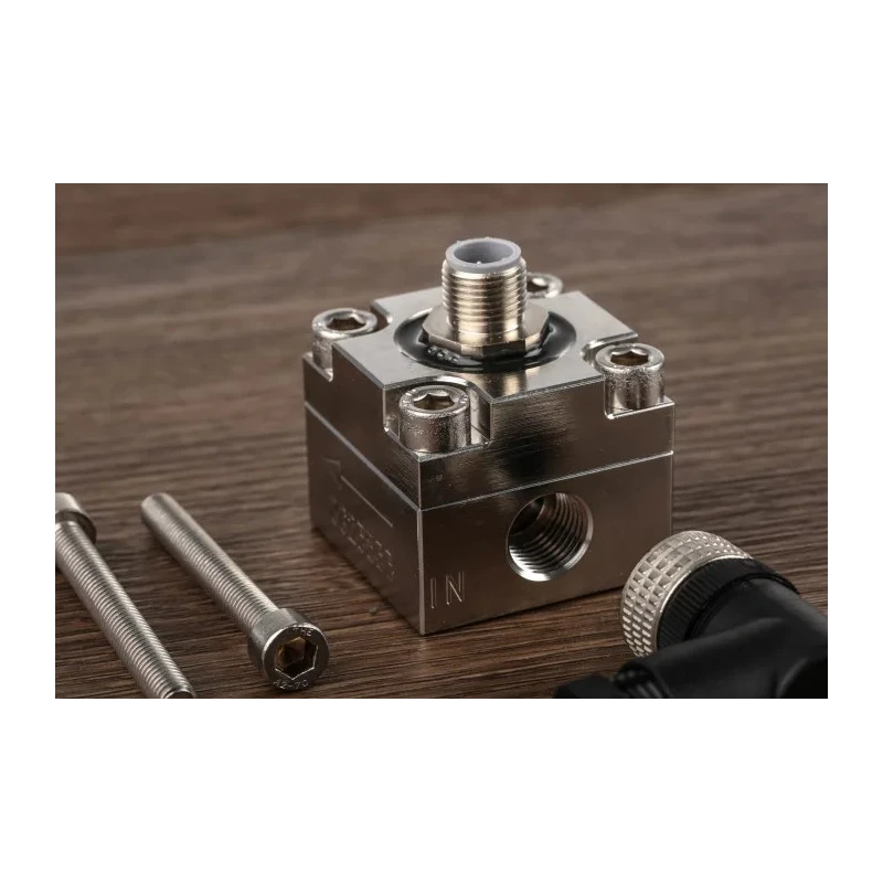 RS PRO Oval Gear Flow Meter 0.01L/min to 4L/min, 1/4 in BSP Connection, Stainless Steel Body, Viton O-ring, IP67 447-4449