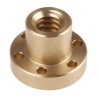 RS PRO 4 mm Flanged Round Nut for Lead Screw 18 mm Bronze Material Italy 862-5335