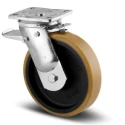 Tente Industrial Heavy Duty Braked Swivel Castor 1000 kg Capacity, 200 mm Polyurethane Wheel 9682FTP200P63