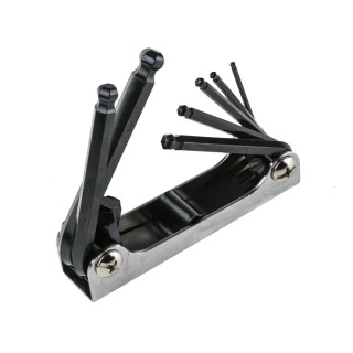 RS PRO 7 Piece Folding Imperial Hex Key Set, Hex Size 3/32 to 5/16 in 450-1046