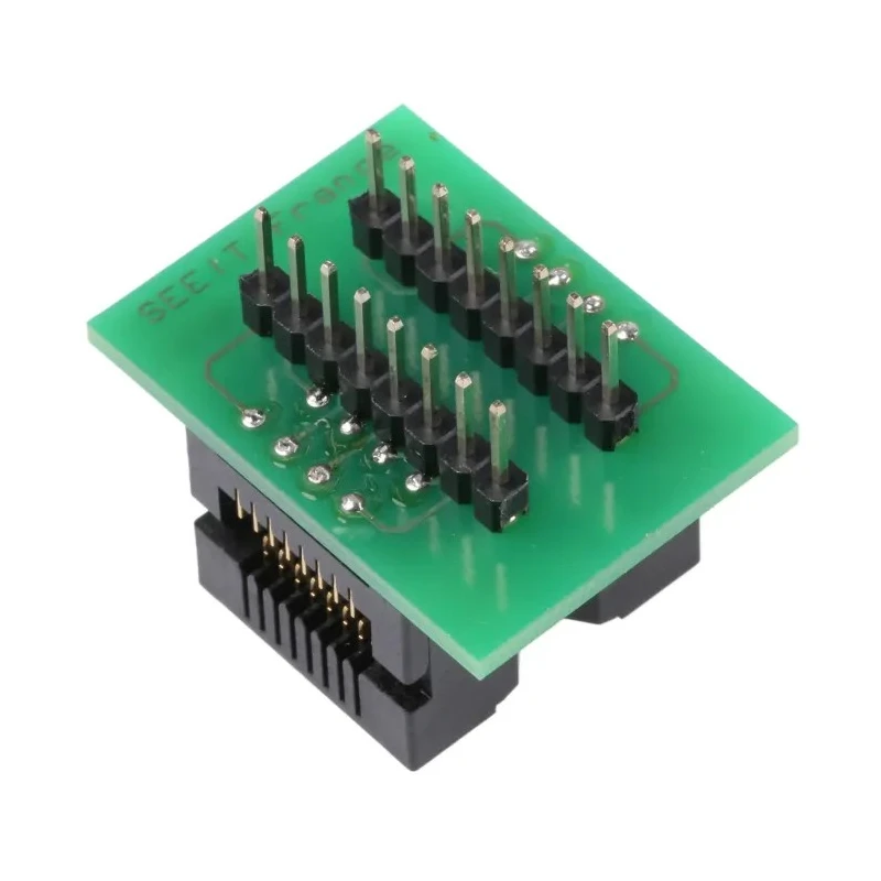 Seeit Surface Mount 1.27 mm Pitch Test & Burn-in Socket, DIP to SOIC ADA-SOIC16-150