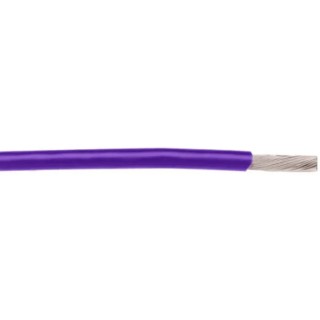 Alpha Wire Hookup Wire TEFLON Series Purple 0.33 mm² 22 AWG Silver Plated Copper 30 m 1 kV 200°C 5875 VI005