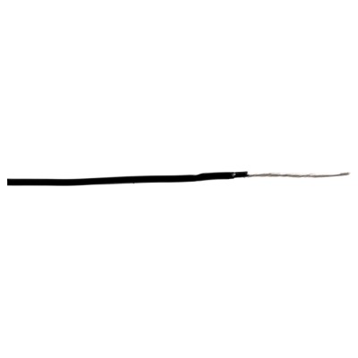 Alpha Wire Hook Up Wire TEFLON Series Black 0.15 mm², 26 AWG, 19/38 Strands, Copper Conductor, 250 V, 200°C 2843/19 BK005