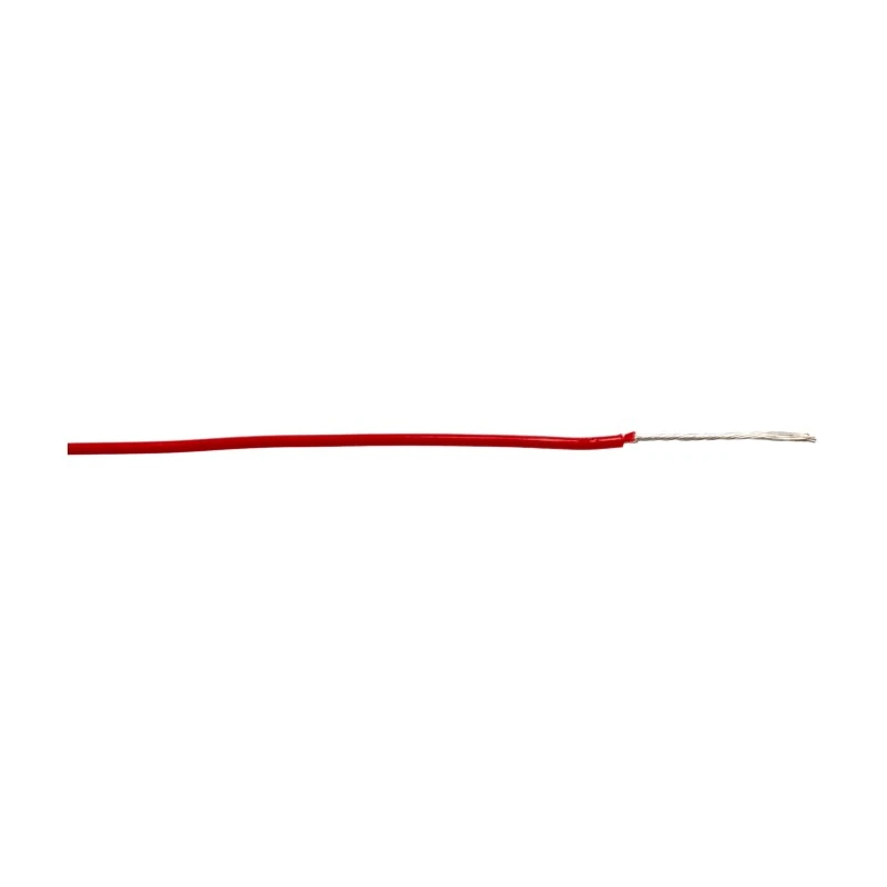 Alpha Wire Hook Up Wire TEFLON Series Red 0.15 mm², 26 AWG, 19/38 Strands, 100 ft, 250V, 200°C 2843/19 RD005
