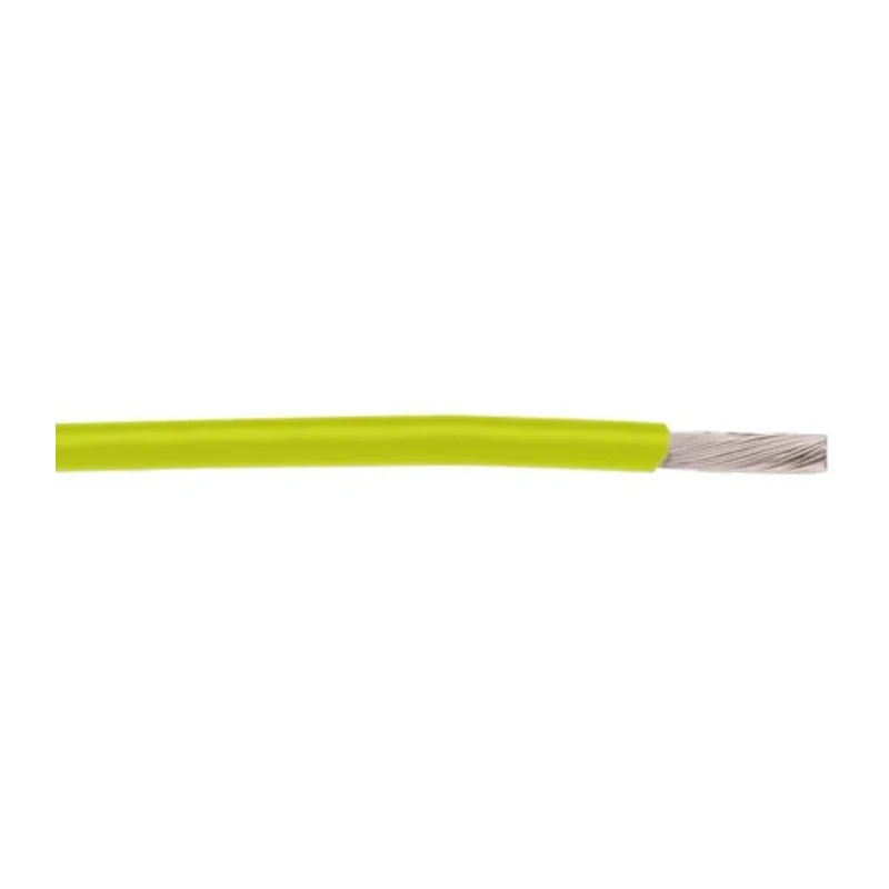 Alpha Wire PTFE Hook Up Wire 24 AWG 0.24 mm² 19/36 Stranded Yellow 30.5 m 2844/19 YL005