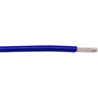 Alpha Wire Hookup Wire TEFLON Series Blue 0.23 mm² 24 AWG, 30.5 m, Polytetrafluoroethylene Insulation, 250V 2844/7 BL005
