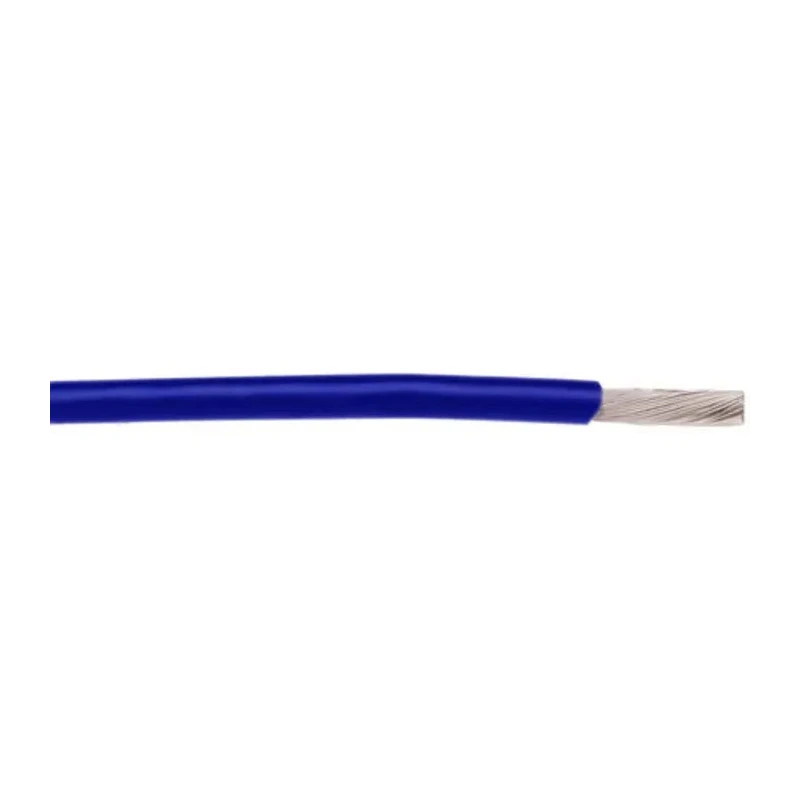 Alpha Wire Hookup Wire TEFLON Series Blue 0.23 mm² 24 AWG, 30.5 m, Polytetrafluoroethylene Insulation, 250V 2844/7 BL005