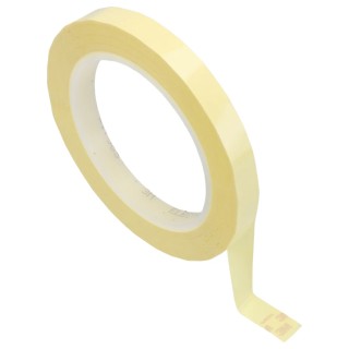 3M 3M™ 1350 Yellow Polyester Film Electrical Tape 12mm x 66m T1350Y12