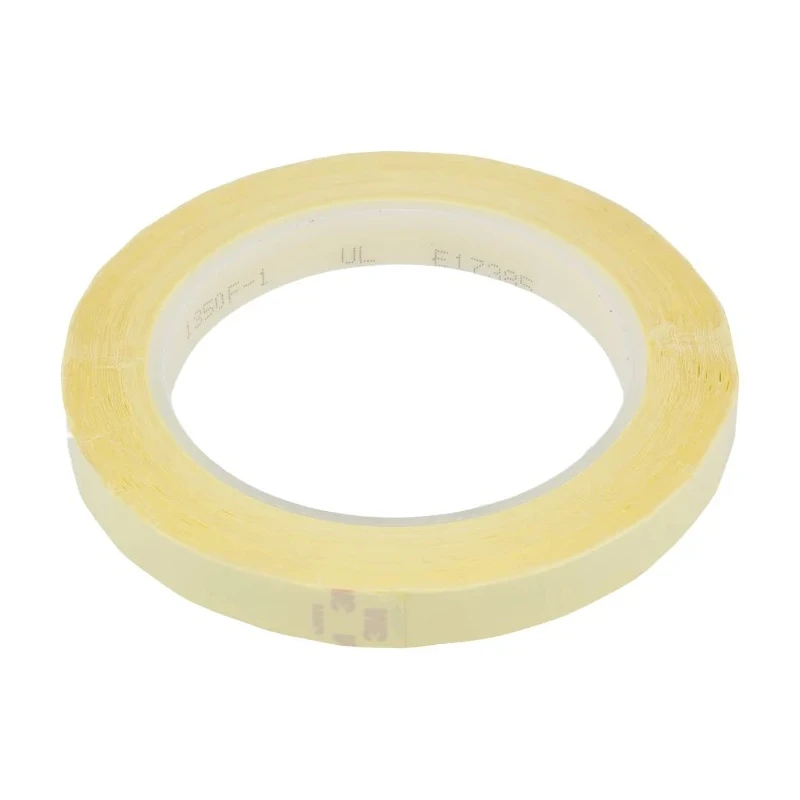 3M 3M™ 1350 Yellow Polyester Film Electrical Tape 12mm x 66m T1350Y12