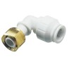 John Guest Plastic Pipe Fitting, 90° 1/2 in BSP Tap Adapter PEMBTC1514