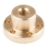 RS PRO 2 mm Flanged Round Nut For Lead Screw 10 mm Bronze Material Overall Length 25 mm 862-5326