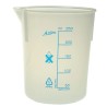 RS PRO Polypropylene Beaker 250ml Capacity, Transparent with Blue Graduations, ISO 7056, 96mm Length 461-0156